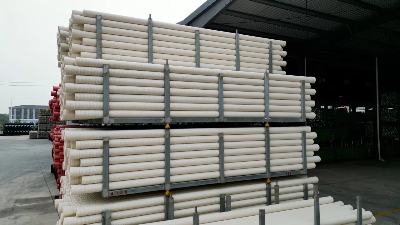 AD merk PVC dubbelwandige golfpijp DN110 foto