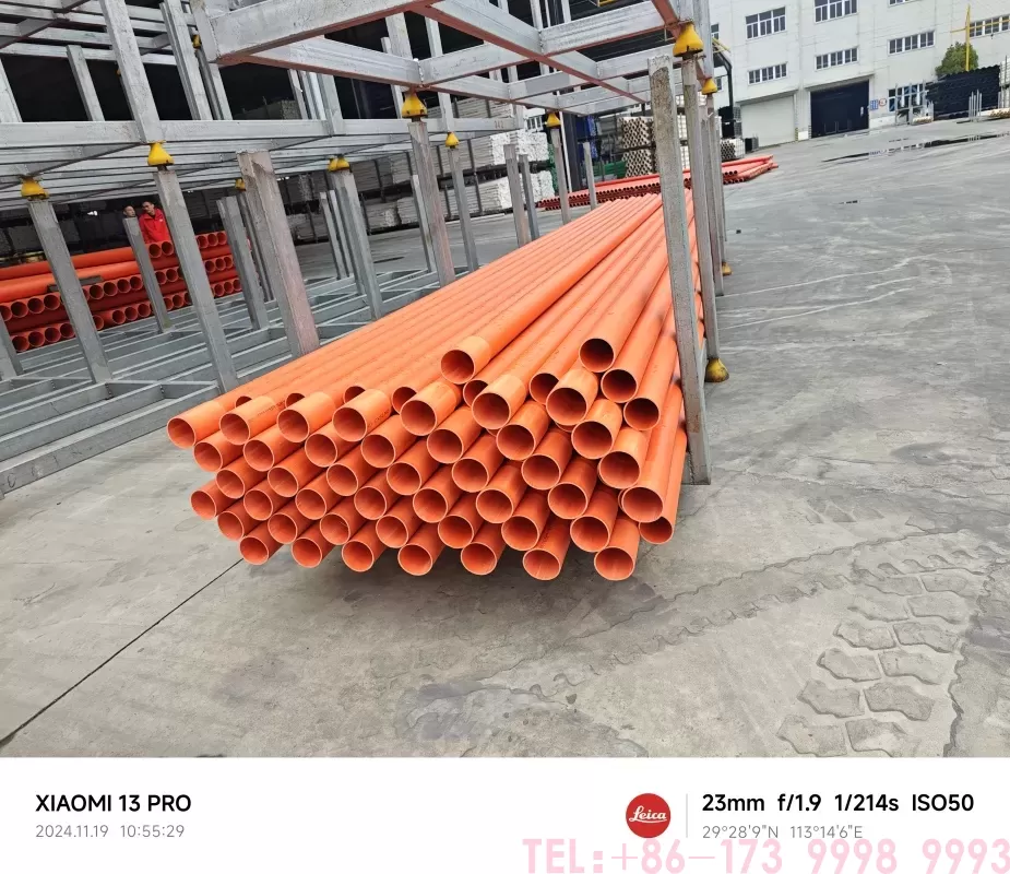 CPVC 电力管是否阻燃及湖北公元建材的批发定制服务