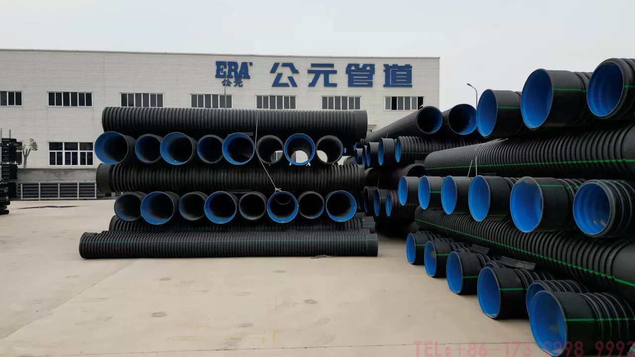 hdpe 双壁波纹管是带有钢材的管道吗？湖北公元建材为您解析